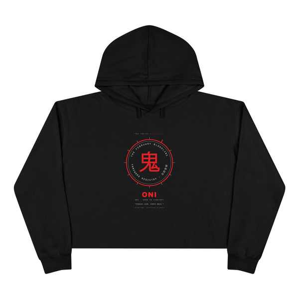 ONI Bloodline Crop Hoodie — Born in February