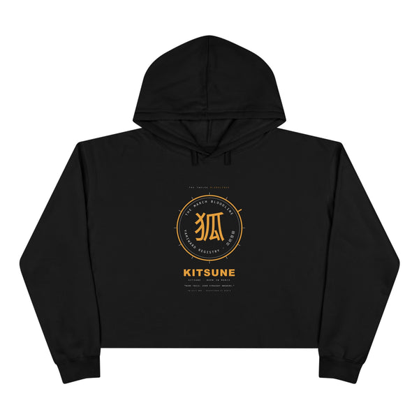 KITSUNE Bloodline Crop Hoodie — Born in March