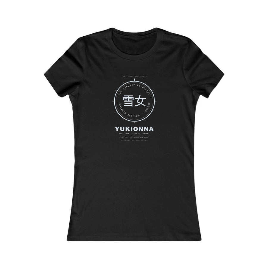 YUKIONNA Bloodline Women's Fitted Tee — Born in January — view 1