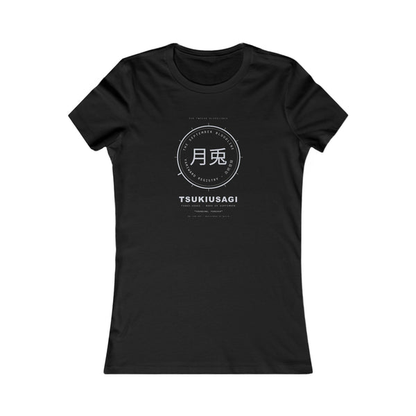 TSUKIUSAGI Bloodline Women's Fitted Tee — Born in September