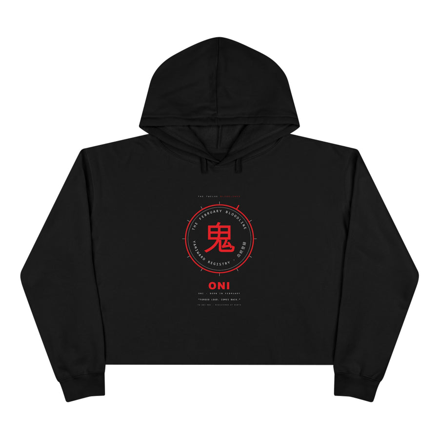 ONI Bloodline Crop Hoodie — Born in February — view 1