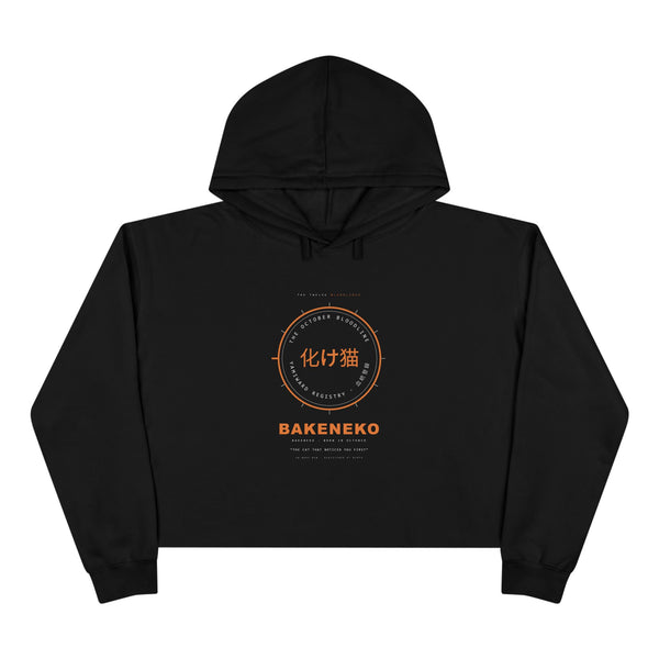 BAKENEKO Bloodline Crop Hoodie — Born in October