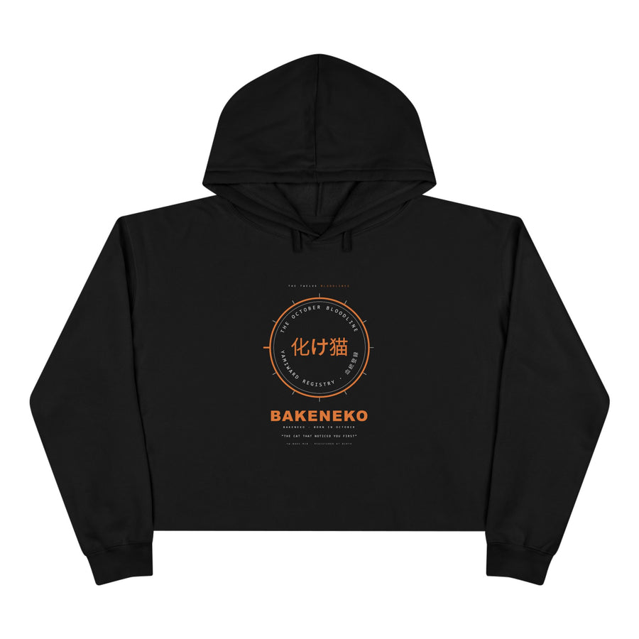 BAKENEKO Bloodline Crop Hoodie — Born in October — view 1
