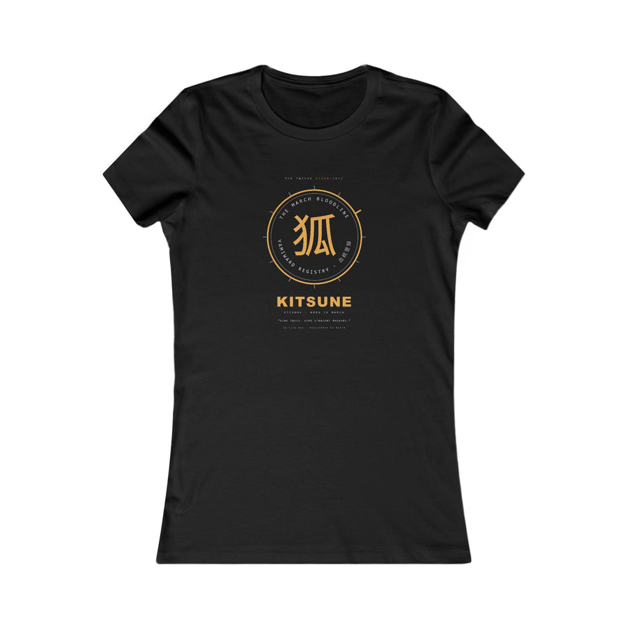 KITSUNE Bloodline Women's Fitted Tee — Born in March — view 1
