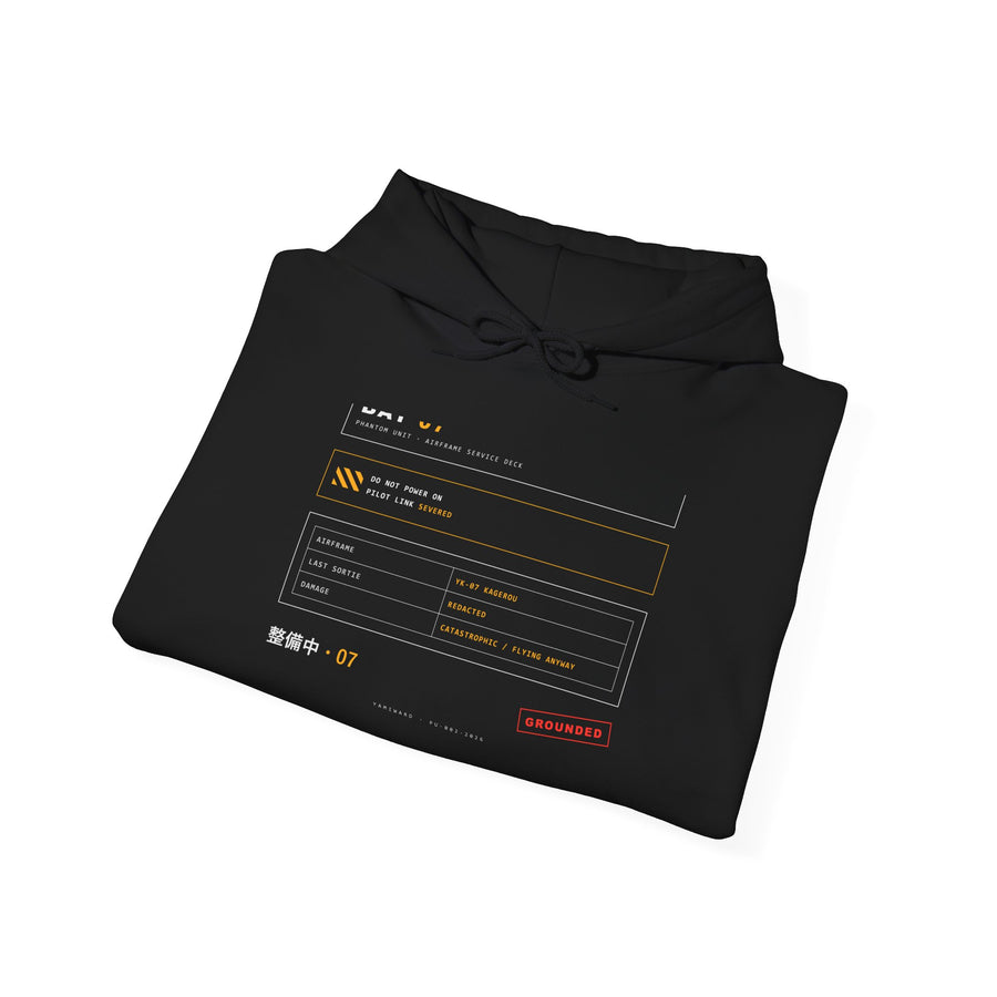 Maintenance Bay 07 Hoodie — PHANTOM UNIT 07 — view 4