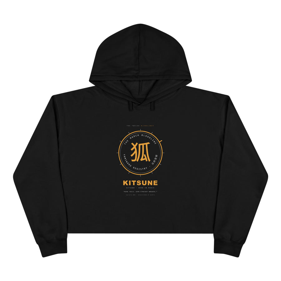 KITSUNE Bloodline Crop Hoodie — Born in March — view 1