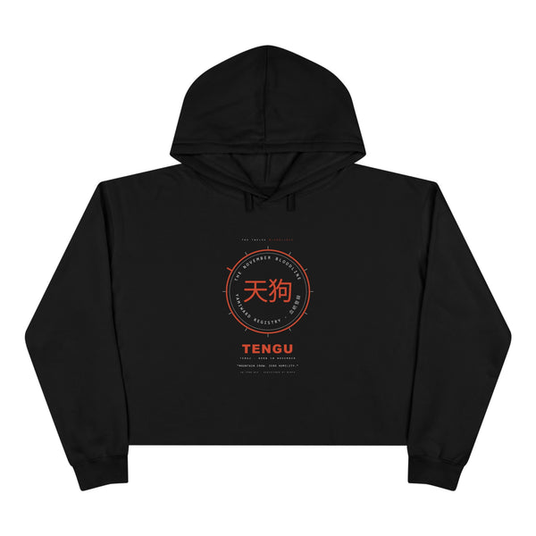 TENGU Bloodline Crop Hoodie — Born in November